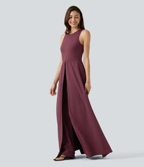 Breezeful™ Sleeveless Quick Dry Jumpsuit with Pockets-Easy Peezy Edition