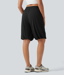 SoftlyZero™Low Rise Drawstring Dance Balloon Shorts with Pockets-UPF50+